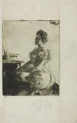 Aan de piano