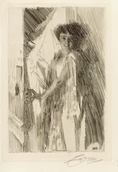 Portret van de danseres Rosita Mauri
