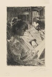 Lezen. De heer en mevrouw Charles Deering