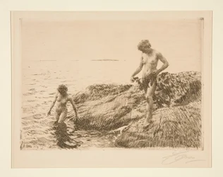 Scheren zeewaarts