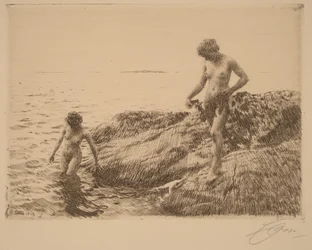 Scheren zeewaarts