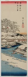 Helder Weer na Sneeuw bij Matsuchiyama..., late 1830s of vroege 1840s