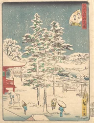 Kanda Tempel Sneeuw, 1861