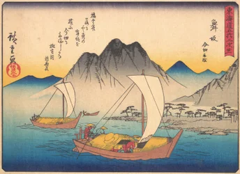 Maisaka, uit de serie De Drieënvijftig Stations van de Tokaido Weg, begin 20e eeuw