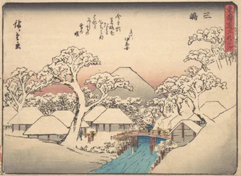 Mishima, uit de serie Drieënvijftig stations van de Tokaido-weg