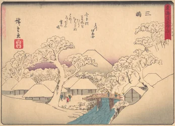 Mishima, uit de serie De drieënvijftig stations van de Tokaido-weg, begin 20e eeuw