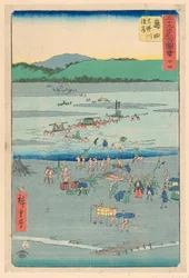 Shimada uit de serie 53 Stations van Tokaido