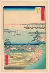 Shinagawa uit de serie 53 Stations van Tokaido