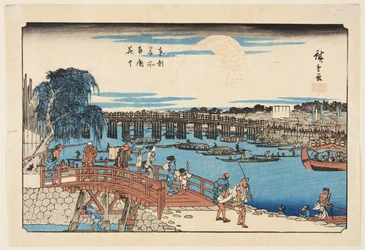 Vuurwerk bij Ryōgoku-brug