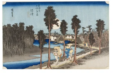 Numazu: Schemering uit de serie De drieënvijftig staties van de Tokaido, ca. 1831-1834 (houtsnede op papier)
