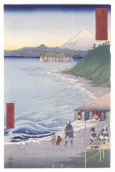 Het zeven-ri strand in de provincie Sagami
