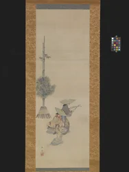 Twee vrouwen met hoeden dansen