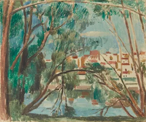 De oevers van de Seine bij Carrières-sur-Seine