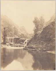 Landschap met waterval