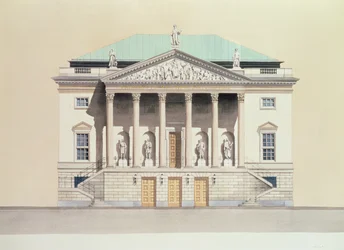 Deutsche Staatsoper, Berlijn, Duitsland 18e-eeuwse gevel