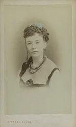 Portret van Cora Pearl 1836-1886, ca 1865