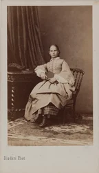 Portret van Prinses Eugenia Maximilianovna van Leuchtenberg 1845-1925, ca 1865