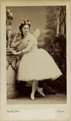 Portret van de balletdanseres Marfa Muravyeva in het ballet Diavolina