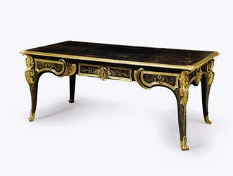 Louis XIV Ormolu-Gemonteerd Bruin Schildpad Bureau Plat, c.1710