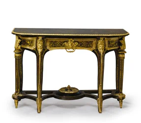 Een van een paar bijpassende Louis XIV pier tafels, c.1710