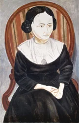 Meisje in het zwart, ca. 1913 (olieverf op doek)