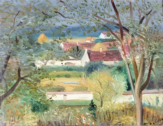Tuin bij Ponnermaire en Montois, ca.1940-45 (olieverf op doek)