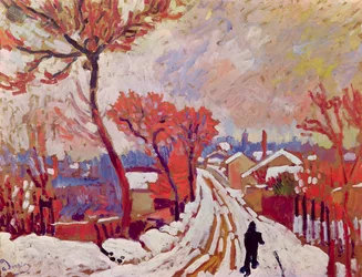 Landschap in de sneeuw