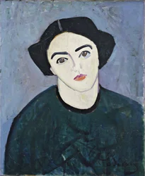 Madame Derain in het groen