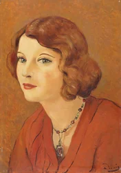 Portret van Madame van Leer, ca. 1929 (olieverf op paneel)