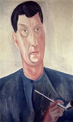 Zelfportret met een pijp