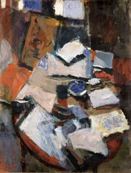 Stilleven op een tafel, ca. 1903 (olieverf op doek)