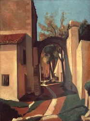 Dorp in de Provence (olieverf op doek)