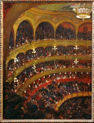 Concert Colonne, Parijs (schilderij op doek)