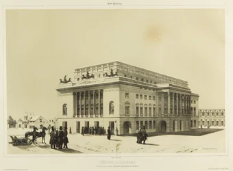 Het Alexandrinsky Theater in Sint-Petersburg, ca. 1840
