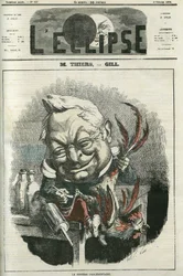 Adolphe Thiers (1797-1877), Franse historicus en politicus. Omslag in 