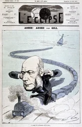Cartoon over het ontslag van de heer Grévy - door Gill, in 