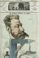 Cartoon door Fernand Raoul-Duval (Fernand Raoul Duval