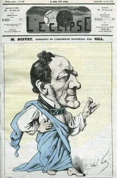 Cartoon door Louis-Joseph Buffet