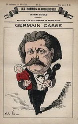 Cartoon van Germain Casse (1837-1900) Franse politicus, uit 
