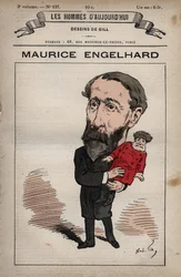 Cartoon van Maurice Engelhardt 1819-1891 uit 