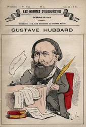 Cartoon van Nicolas Gustave Hubbard (1828-1888) Engelse politieke econoom uit 