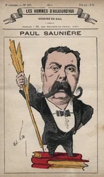 Cartoon van Paul Sauniere (1827-1894) uit 