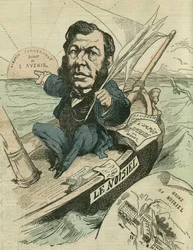 Emile-Justin Menier (1826-1881), industriële chocolatier en republikeinse afgevaardigde. in 