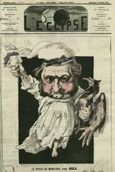 Eugène Rouher (1814-1884), Frans politicus, leider van de bonapartistische partij. Omslag van 