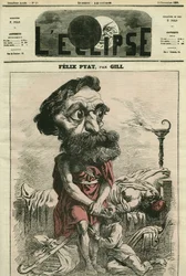 Felix Pyat (1810-1889), Franse advocaat, letterkundige en politicus. Omslag in 