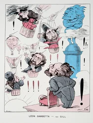 Leon Gambetta, uit Histoire de la Troisieme Republique, Vol. I, l
