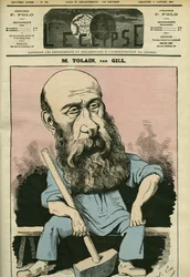 Portret van Henri Louis Tolain (1828-1897), Franse graveur en politicus. Omslag in 