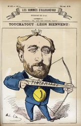 Portret van Leon Bienvenu, Franse journalist en auteur van 
