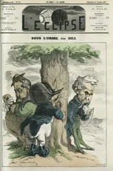 Onder de iep, Napoleon III, Emile Ollivier wachten, dit zijn de hoofdrolspelers van de nederlaag van Sedan. Omslag in 