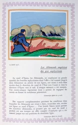 De Duitsers gebruiken chloorgas, Ieper, 22 april 1915, 1919